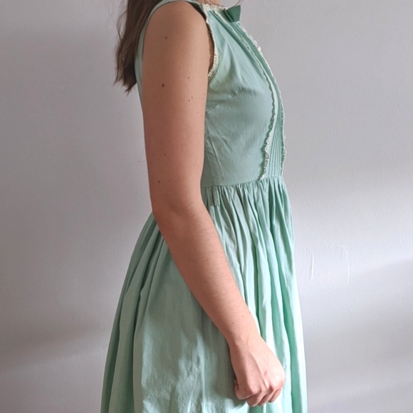 1940’s Sea Foam Green A-Line Dress - Picture 4 of 5
